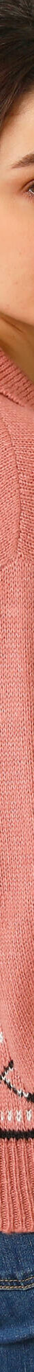 Gilet détail jacquard  (rose grisé) Gilet détail jacquard  (rose grisé)